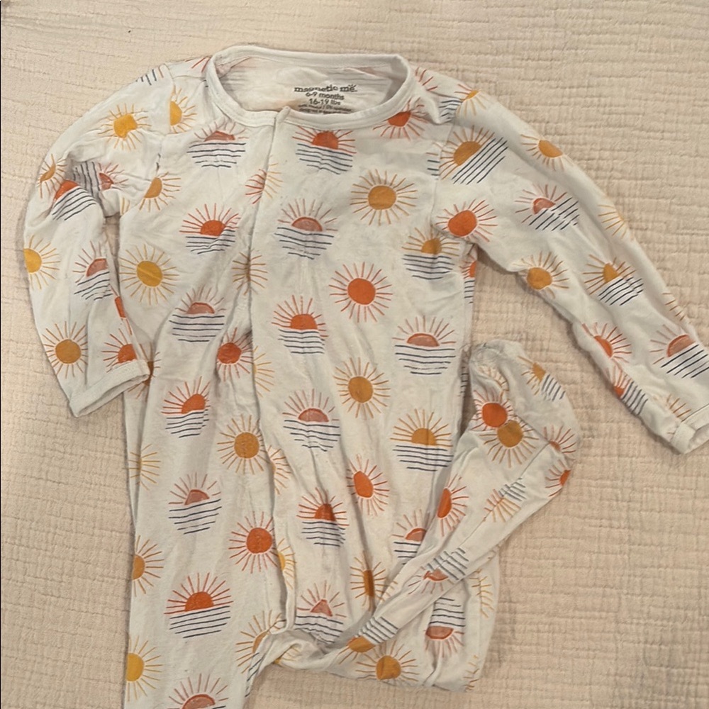 Magneticme 6-9 month footie pajamas